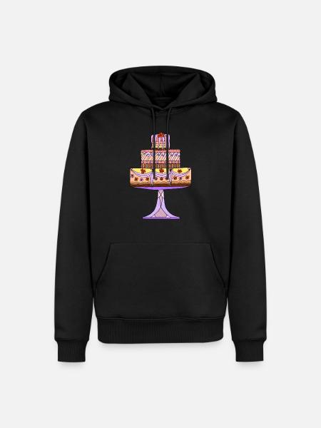 Cake - Men’s Premium Organic Hoodie - black