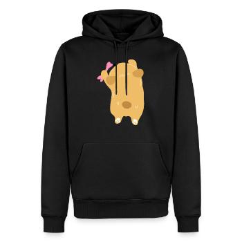 niedlicher Welpe - Männer Premium Bio Hoodie - Schwarz - Vorne - Nico (187cm)