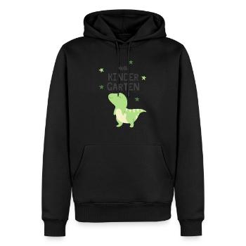 Hello Kindergarten - Männer Premium Bio Hoodie - Schwarz - Vorne - Nico (187cm)