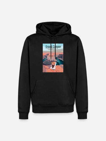 Grand Canyon - Men’s Premium Organic Hoodie - black