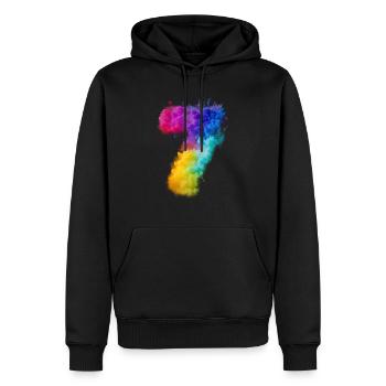 Birthday birthday party birthday gift born - Men’s Premium Organic Hoodie - black - Front - Nico (187cm)