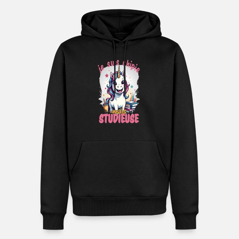 Ich bin ein fleißiger 5 - Männer Premium Bio Hoodie - Schwarz