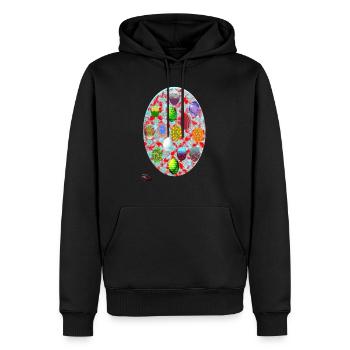 Designer T-Shirt ORIGINAL PAUKNER GRNA - Männer Premium Bio Hoodie - Schwarz - Vorne - Nico (187cm)