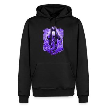 jesus bibel christliche religion christliches kreuz christlich - Männer Premium Bio Hoodie - Schwarz - Vorne - Nico (187cm)
