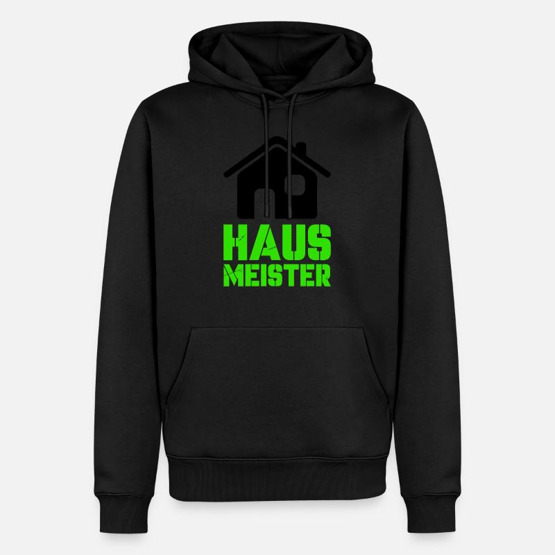 hausmeister 1 - Männer Premium Bio Hoodie - Schwarz