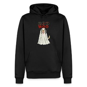Chiens Fantômes Déguisement Costume D’animal - Sweat à capuche Premium bio Homme - noir - Devant - Nico (187cm)