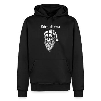 Schmutziger Weihnachtsmann - Männer Premium Bio Hoodie - Schwarz - Vorne - Nico (187cm)