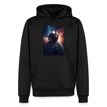 Astronaute 7 - Sweat à capuche Premium bio Homme - noir - Devant - Nico (187cm)