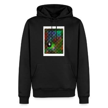 enter the soul - Men’s Premium Organic Hoodie - black - Front - Nico (187cm)