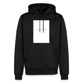 Impôt - Sweat à capuche Premium bio Homme - noir - Devant - Nico (187cm)