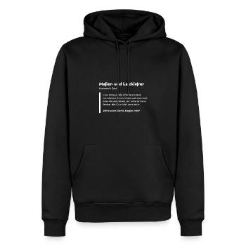 Maler und Lackierer Definition für Handwerker - Männer Premium Bio Hoodie - Schwarz - Vorne - Nico (187cm)