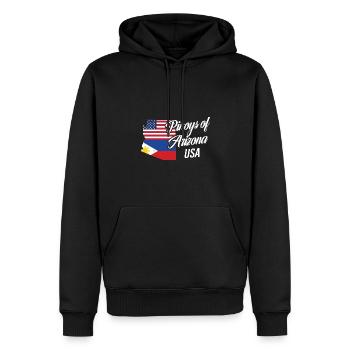 Filipinos of Arizona Design für stolze Fil-Ams - Männer Premium Bio Hoodie - Schwarz - Vorne - Nico (187cm)