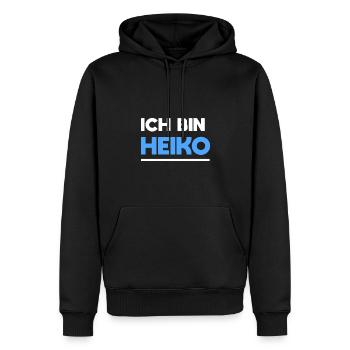 Heiko Name Spruch für stolze Heikos - Männer Premium Bio Hoodie - Schwarz - Vorne - Nico (187cm)