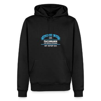 Fachmann Metalltechnik Design für stolz Handwerker - Männer Premium Bio Hoodie - Schwarz - Vorne - Nico (187cm)