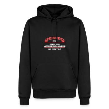 Ofen- Luftheizungsbauerin Design für Handwerker - Männer Premium Bio Hoodie - Schwarz - Vorne - Nico (187cm)