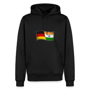 Indien Design für stolze Deutsch-Inder - Männer Premium Bio Hoodie - Schwarz - Vorne - Nico (187cm)