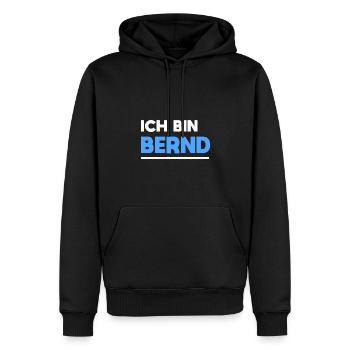 Bernd Name Spruch für stolze Bernds - Männer Premium Bio Hoodie - Schwarz - Vorne - Nico (187cm)
