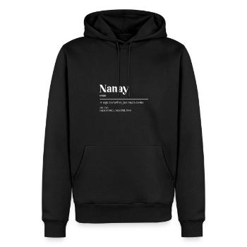 Filipino Mutter Nanay Design für stolze Pinoys - Männer Premium Bio Hoodie - Schwarz - Vorne - Nico (187cm)