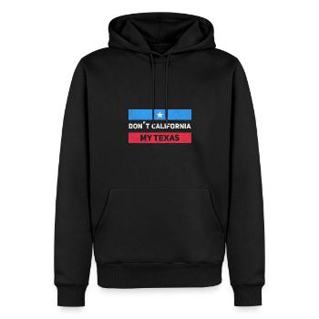 Protect my Texas Flag Design für stolze Texaner - Männer Premium Bio Hoodie - Schwarz - Vorne - Nico (187cm)