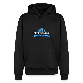 Maskenbildner Design für stolze Handwerker - Männer Premium Bio Hoodie - Schwarz - Vorne - Nico (187cm)