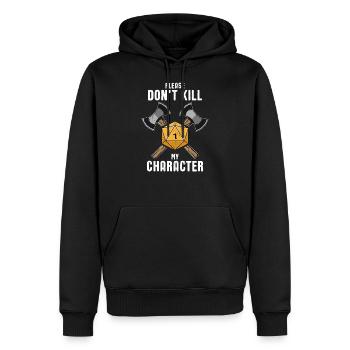 Jeux de rôle Pen and Paper RPG Gaming Dés D20 - Sweat à capuche Premium bio Homme - noir - Devant - Nico (187cm)
