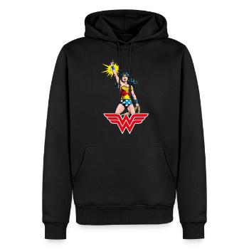 Wonder Woman Victory Freude - Männer Premium Bio Hoodie - Schwarz - Vorne - Nico (187cm)