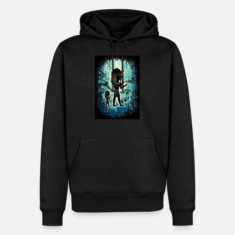 WORKHAHOLIC - Männer Premium Bio Hoodie - Schwarz