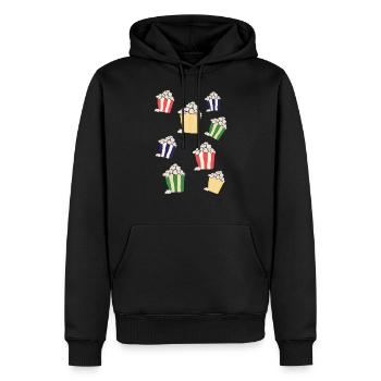 Popcorn Popcorn Sweet Snack Gift Idée cadeau - Sweat à capuche Premium bio Homme - noir - Devant - Nico (187cm)