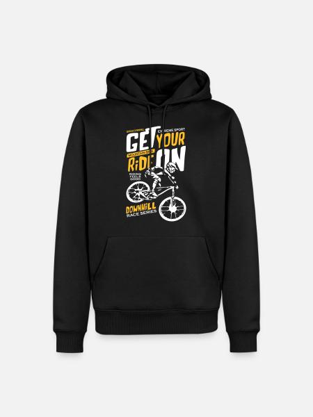 Downhill Race Series - Men’s Premium Organic Hoodie - black