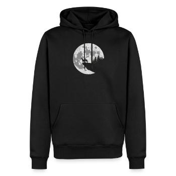 Bayerischer Gebirgsschweißhund - Männer Premium Bio Hoodie - Schwarz - Vorne - Nico (187cm)
