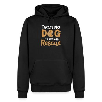 Hunderettung Hundeliebhaber - Männer Premium Bio Hoodie - Schwarz - Vorne - Nico (187cm)
