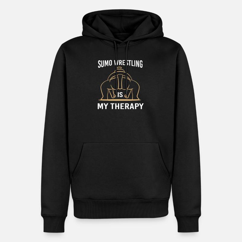 sumo - Sweat à capuche Premium bio Homme - noir