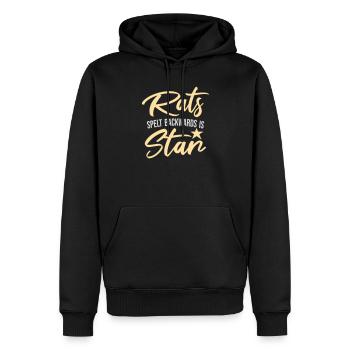 Rats Orthographié à l’envers est Star Lustiger Ratte Spruch - Sweat à capuche Premium bio Homme - noir - Devant - Nico (187cm)