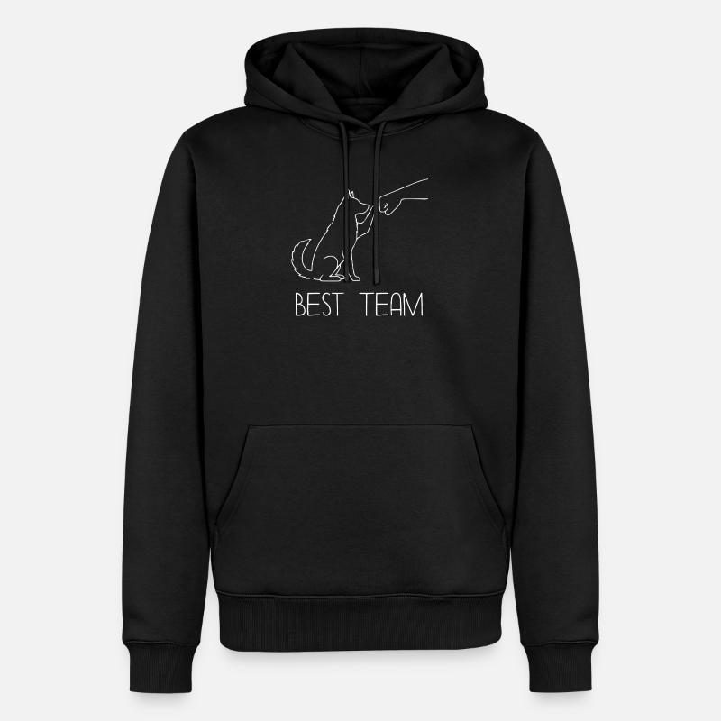 Équipe Husky Faust - Sweat à capuche Premium bio Homme - noir
