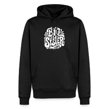 Big Sister Psychedelic Splash - Sweat à capuche Premium bio Homme - noir - Devant - Nico (187cm)