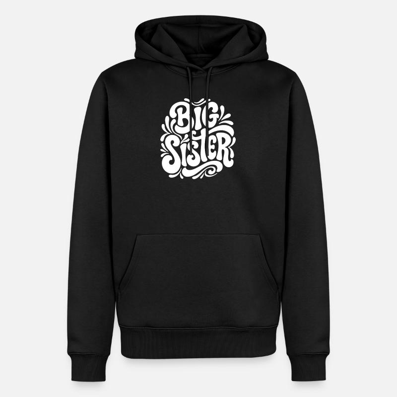 Big Sister Psychedelic Splash - Sweat à capuche Premium bio Homme - noir