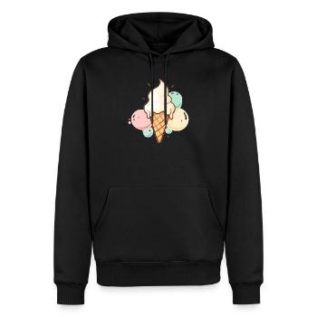 Kugel Für Kugel Glücklich - Männer Premium Bio Hoodie - Schwarz - Vorne - Nico (187cm)