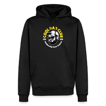 Cool Dad Club Dad Gift Father's Day Family - Men’s Premium Organic Hoodie - black - Front - Nico (187cm)