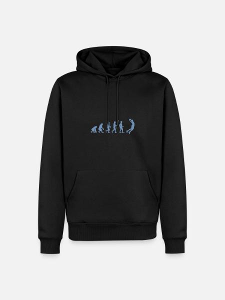 basketball Evolution - Basketball players dunking - Men’s Premium Organic Hoodie - black