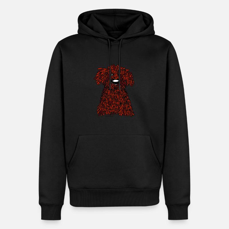 pdae sketch choco - Männer Premium Bio Hoodie - Schwarz