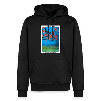 Rette die Erde - Männer Premium Bio Hoodie - Schwarz - Vorne - Nico (187cm)