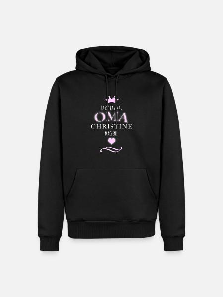 Christine - Männer Premium Bio Hoodie - Schwarz