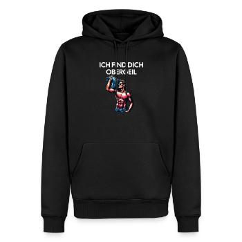 Ich find dich Obergeil Malle Party Sexy Schlager - Männer Premium Bio Hoodie - Schwarz - Vorne - Nico (187cm)