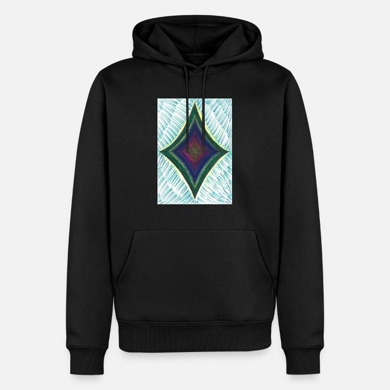 Quasar brillant - Sweat à capuche Premium bio Homme - noir