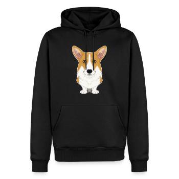 Welsh Corgi Lover I Dog Lover I Welsh Corgi - Men’s Premium Organic Hoodie - black - Front - Nico (187cm)