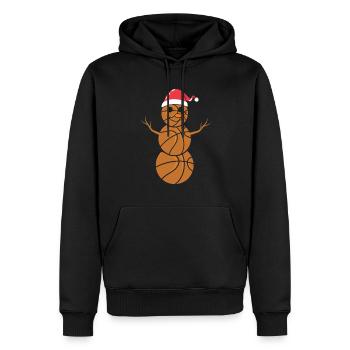 Cadeaux de Noël Noël - Sweat à capuche Premium bio Homme - noir - Devant - Nico (187cm)