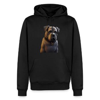 Cane Corso Chien - Cane Corso - Sweat à capuche Premium bio Homme - noir - Devant - Nico (187cm)