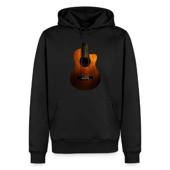 Gitarre geschenk original foto mann oder frau - Männer Premium Bio Hoodie - Schwarz - Vorne - Nico (187cm)