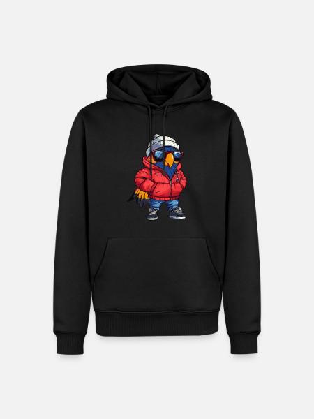 Papagai Cool Comic - Men’s Premium Organic Hoodie - black