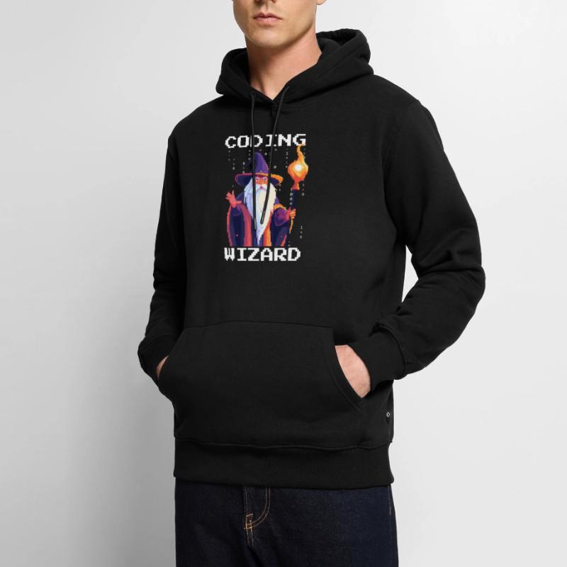 CODING WIZARD Coder Programmer Developer Humor Men’s Premium Organic Hoodie